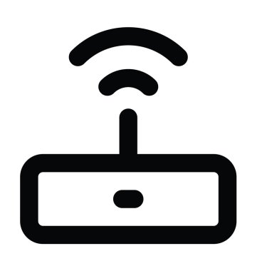 WiFi Modem kalın satırı simgesi