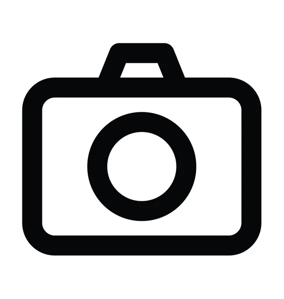 Icono de línea audaz de cámara digital — Vector de stock
