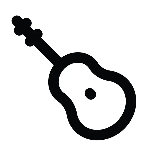 Gitarre fette Linie Ikone — Stockvektor