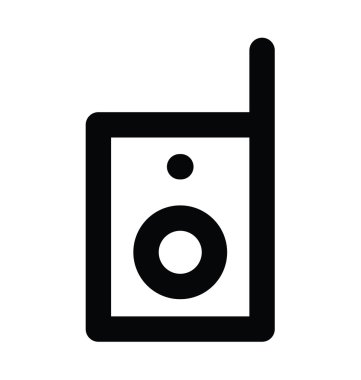 Walkie Talkie kalın satırı simgesi