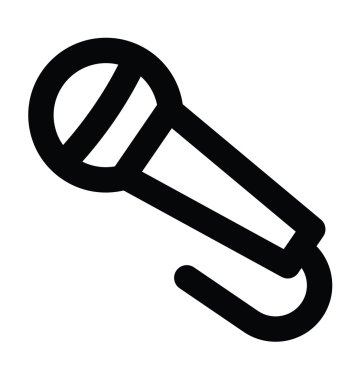 mikrofon kalın satırı simgesi