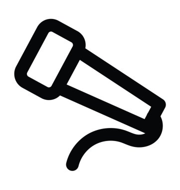 mikrofon kalın satırı simgesi