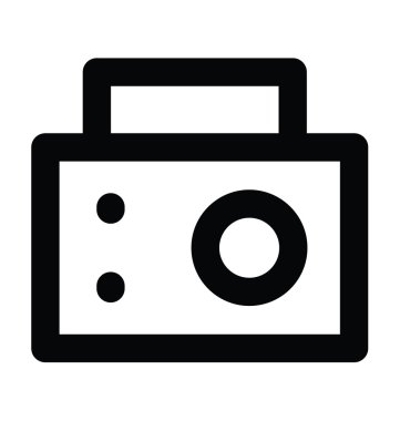 Radyo Set kalın satırı simgesi