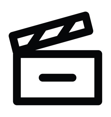 Clapper kalın satırı simgesi