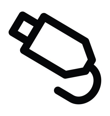 USB kalın satırı simgesi