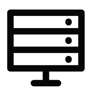 sunucu kalın satır simgesi