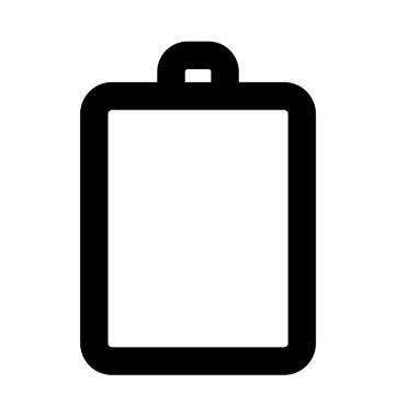 Düşük pil Bold satırı simgesi