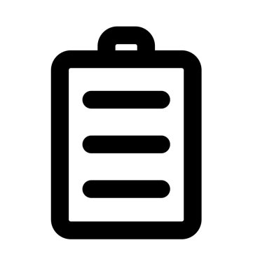 Tam dolu pil Bold satırı simgesi