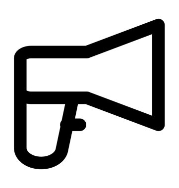 megafon kalın satırı simgesi