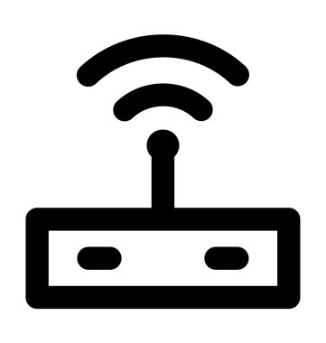 WiFi Modem kalın satırı simgesi