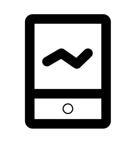 Icône de ligne audacieuse mobile — Image vectorielle
