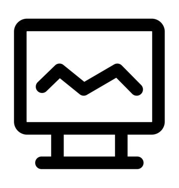 LCD kalın satırı simgesi