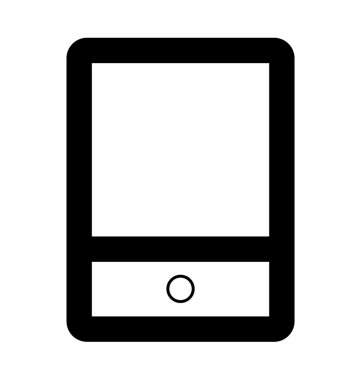 Mobil kalın satırı simgesi