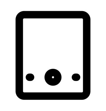 Tablet kalın satır simgesi