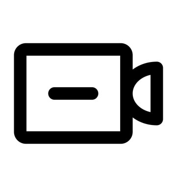 Çekim kamera kalın satır simgesi