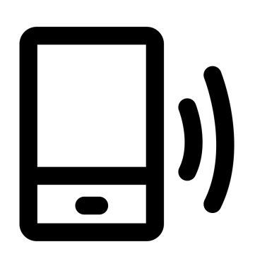 Mobil ses kalın satır simgesi
