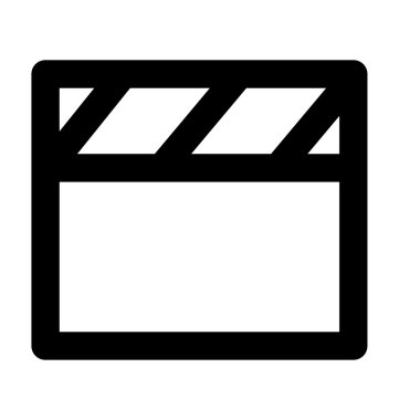 Clapper kalın satırı simgesi