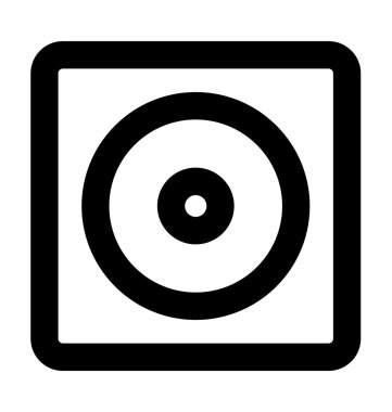 CD paketi kalın satırı simgesi