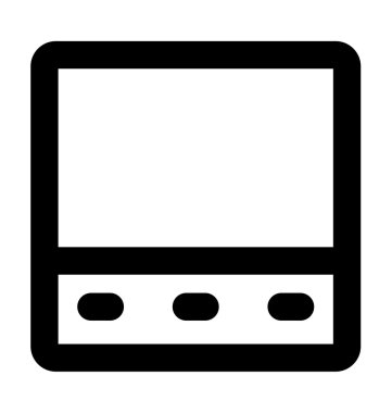 TV kalın satır simgesi