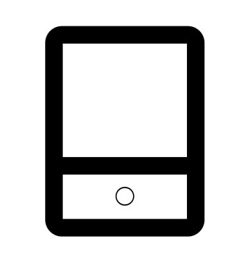 Tablet kalın satır simgesi