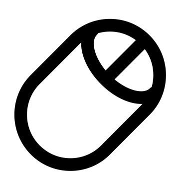 Bilgisayar fare kalın satır simgesi