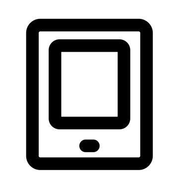 Tablet kalın satır simgesi