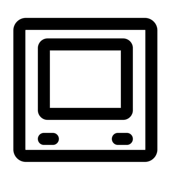Gameboy Bold Line Icono — Vector de stock