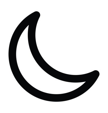 ay kalın satırı simgesi