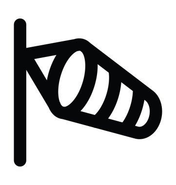 Rüzgar fırtına kalın satırı simgesi