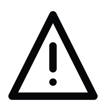 Ünlem işareti kalın satırı simgesi