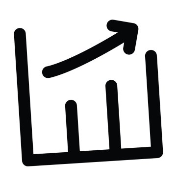 grafik kalın satır simgesi