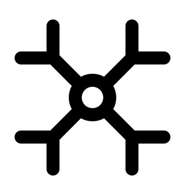 kar tanesi kalın satırı simgesi