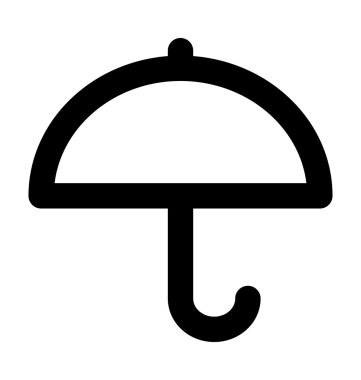 şemsiye kalın satırı simgesi