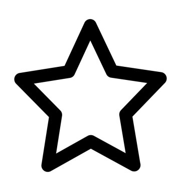 Yıldız kalın satırı simgesi