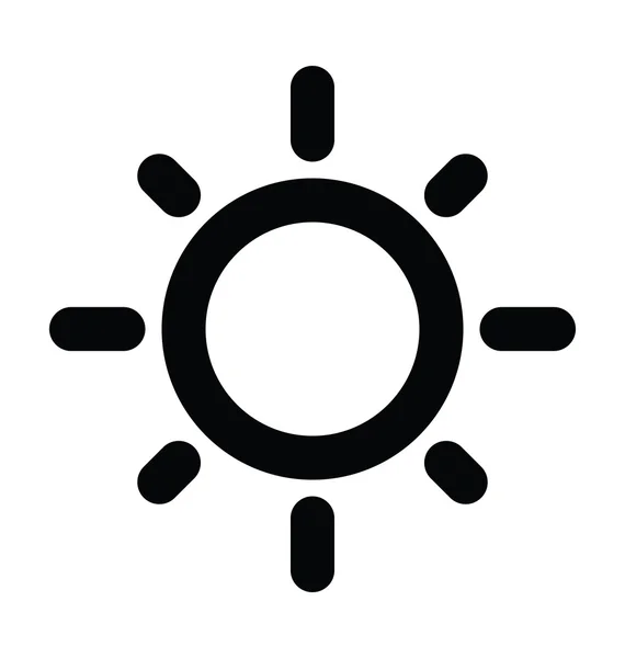 Sunshine fet linje-ikonen — Stock vektor