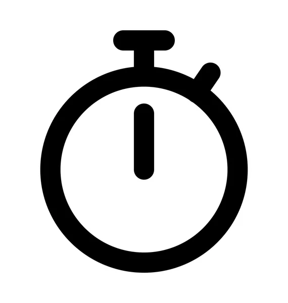 Cronómetro en negrita línea Vector icono — Vector de stock