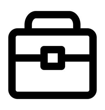 Evrak Çantası'nı kalın satır vektör simgesi