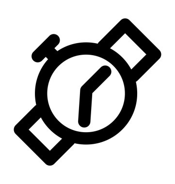 Kol saati kalın satır vektör simgesi