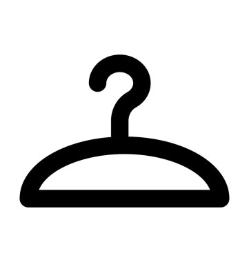 Askı kalın satır vektör simgesi