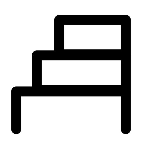 Escadaria Bold Line Vector Icon —  Vetores de Stock