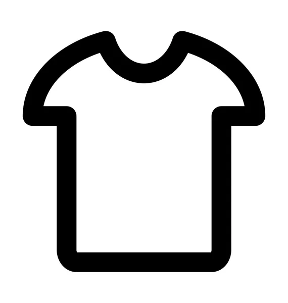 Camisa Bold Line Vector Ícone —  Vetores de Stock