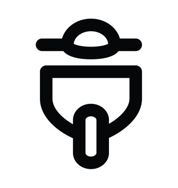 Vespa kalın satır vektör simgesi