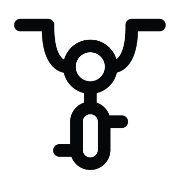 Motosiklet kalın satır vektör simgesi