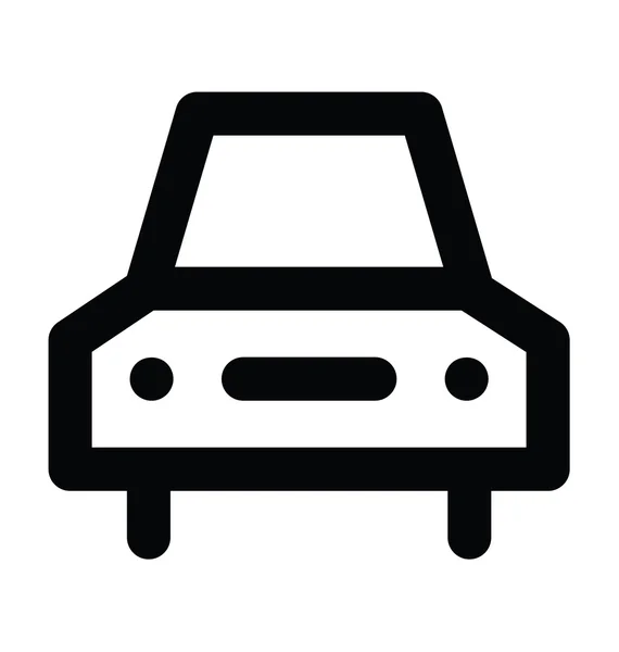 Icono de vector de línea audaz de coche de lujo — Archivo Imágenes Vectoriales