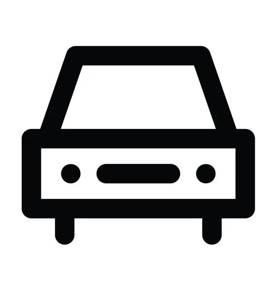 Hatchback Bold Line Vector Icono — Vector de stock