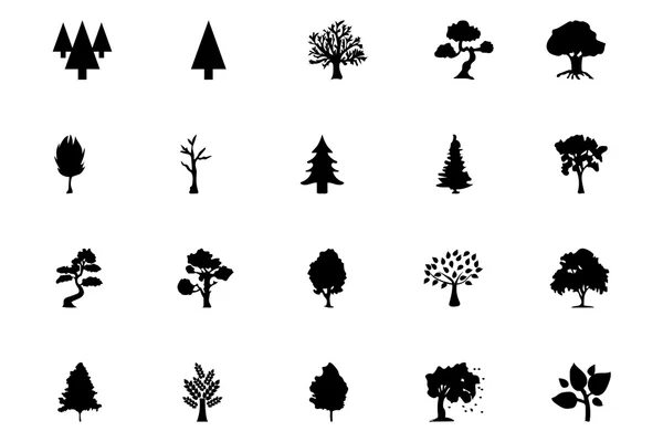 Icônes solides vectorielles forestières 5 — Image vectorielle