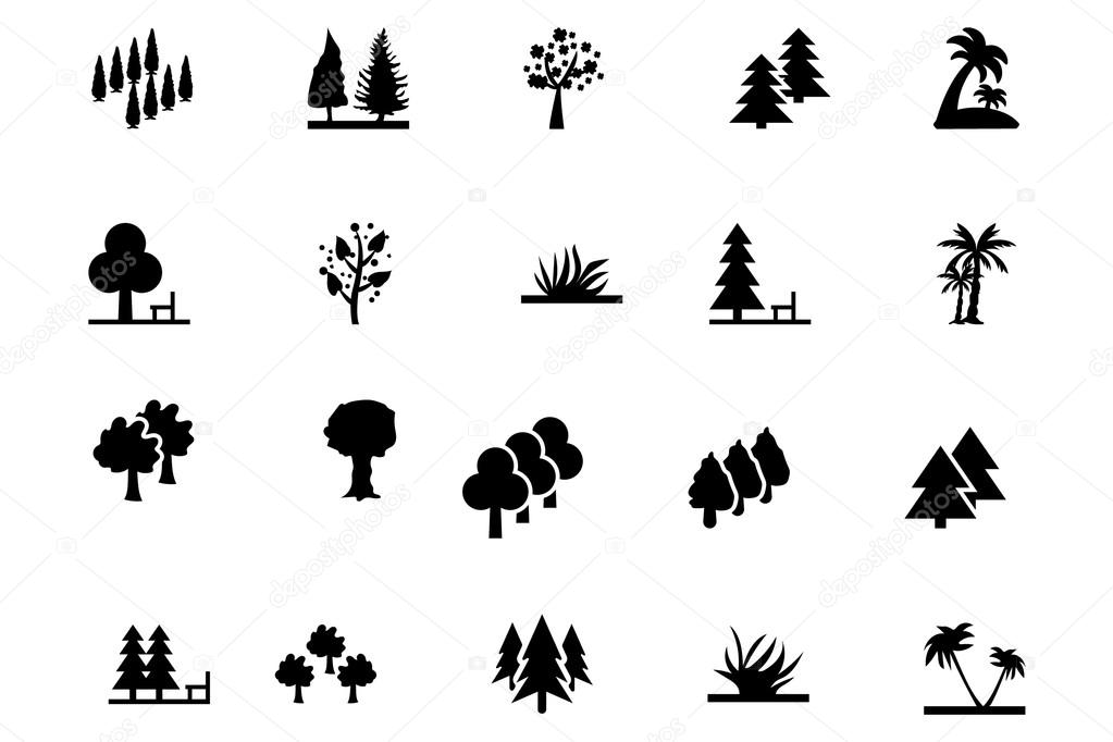 Forest Vector Solid Icons 3