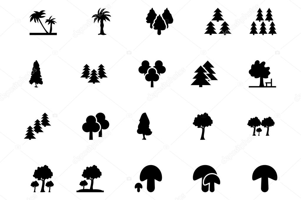 Forest Vector Solid Icons 4