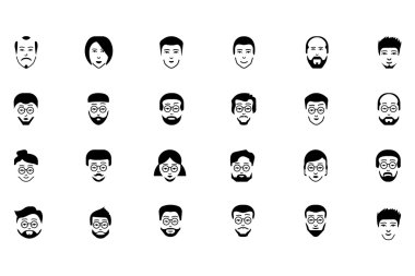 Faces Vector Icons 5 vector
