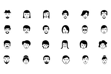 Faces Vector Icons 4